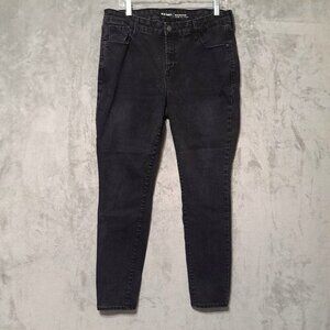 Old Navy Rockstar Womens Jeggings Size 16 Blue Mid Rise Ankle Crop Casual